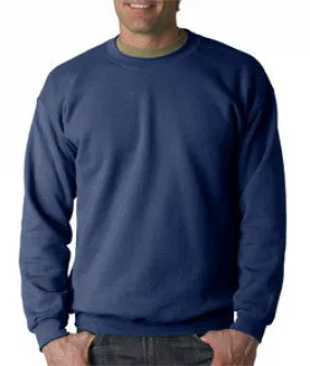 18000 Gildan Adult Heavy BlendCrew Neck Sweatshirt Indigo Blue