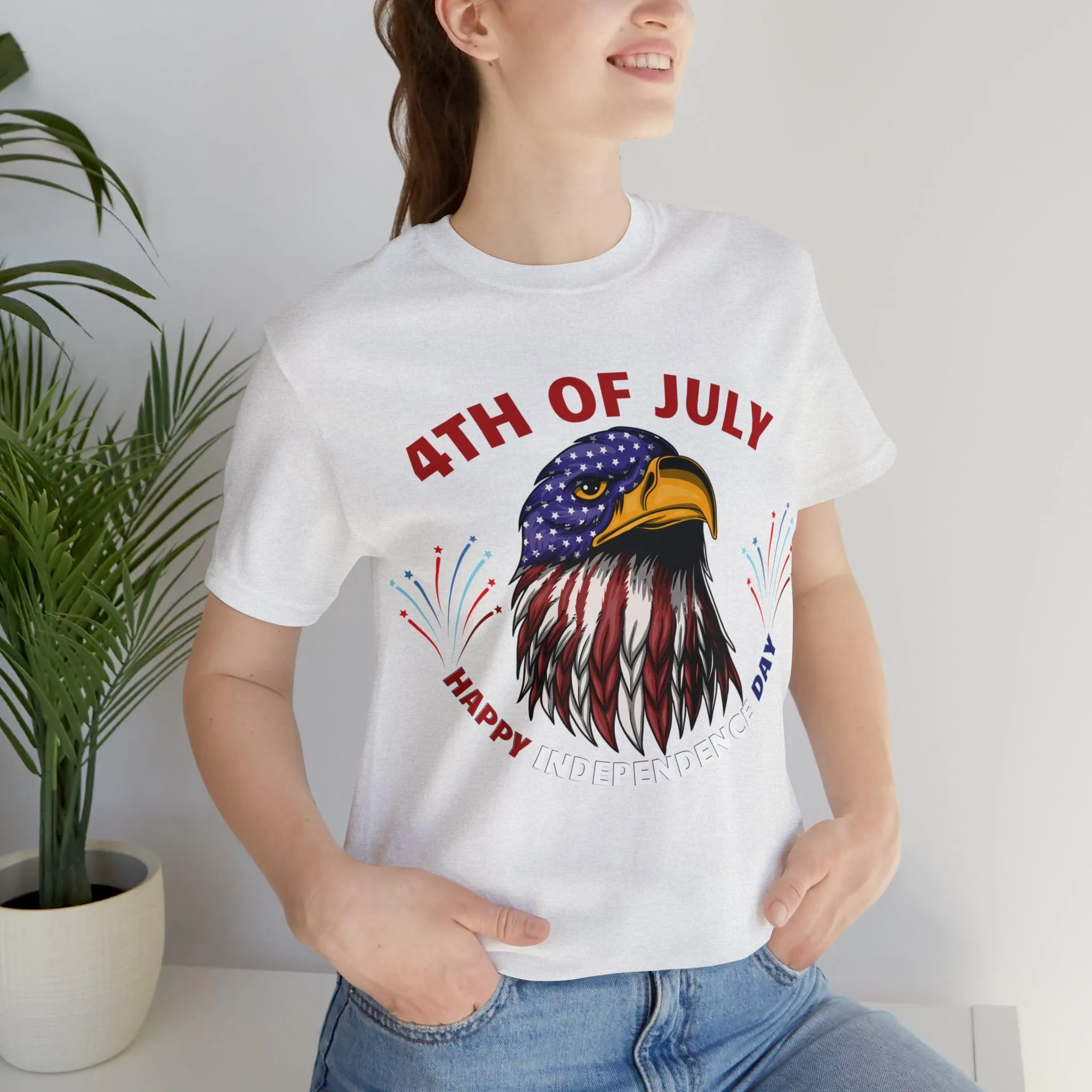 4th of July shirt, Happy Independence Day shirt, Casual Top Tee