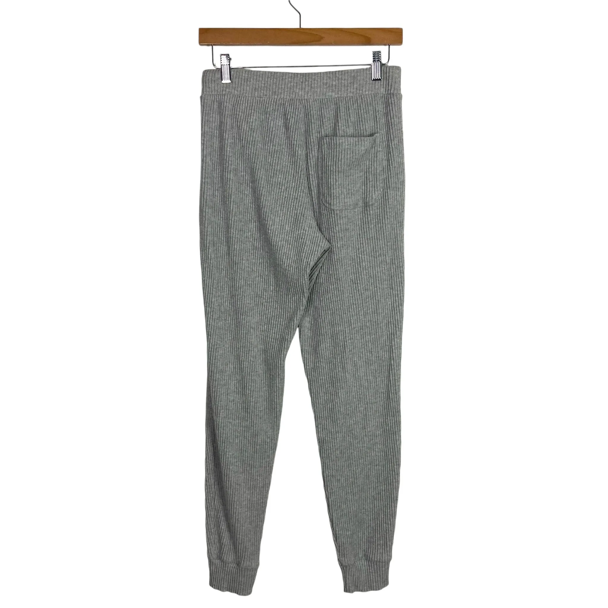 Alo Yoga Heather Gray Ribbed Drawstring Joggers- Size S (we have matching sweatshirt, Inseam 29")