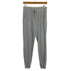 Alo Yoga Heather Gray Ribbed Drawstring Joggers- Size S (we have matching sweatshirt, Inseam 29")