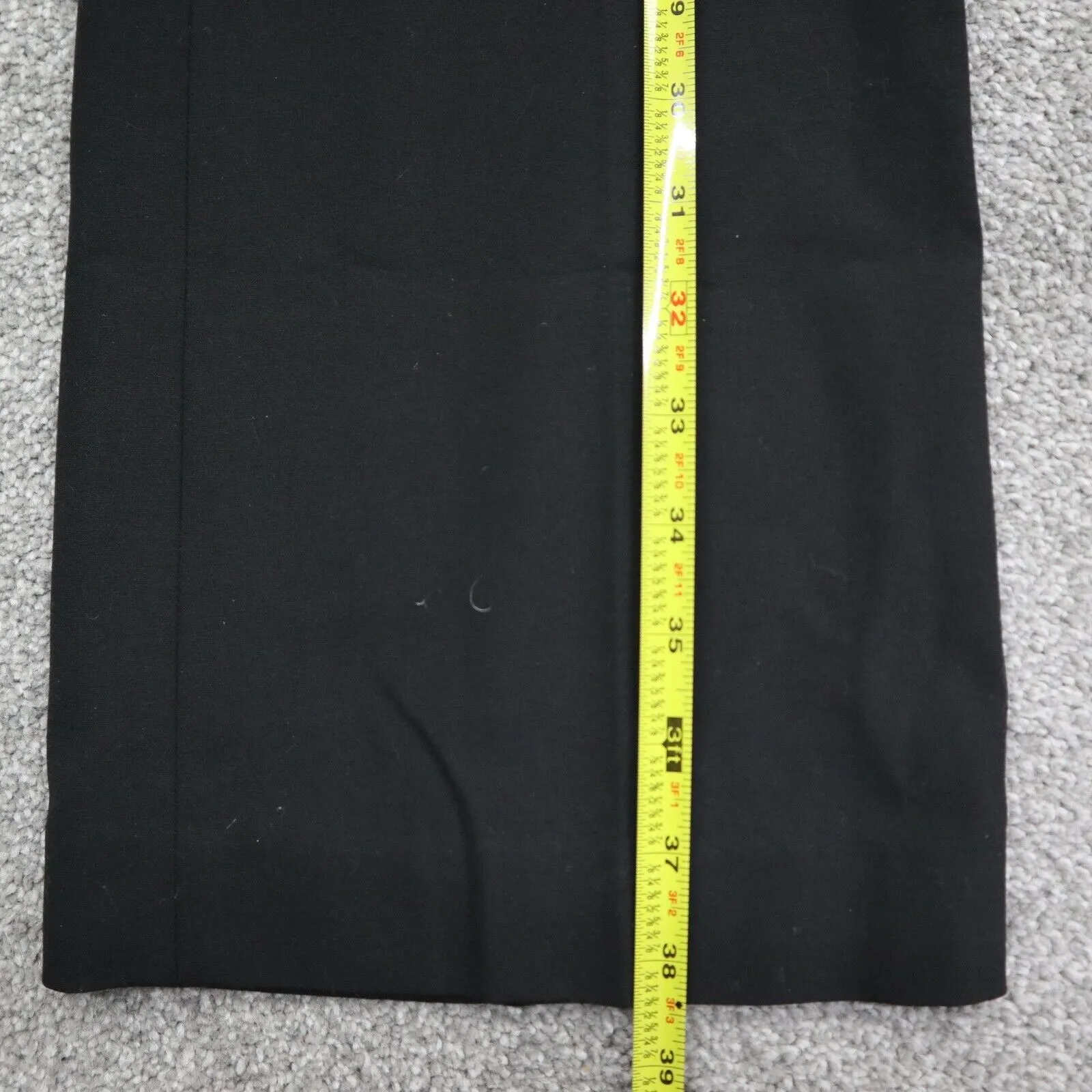 Ann Taylor Women Dress Pant Slash Pockets Wide Leg Mid Rise Black Size 6
