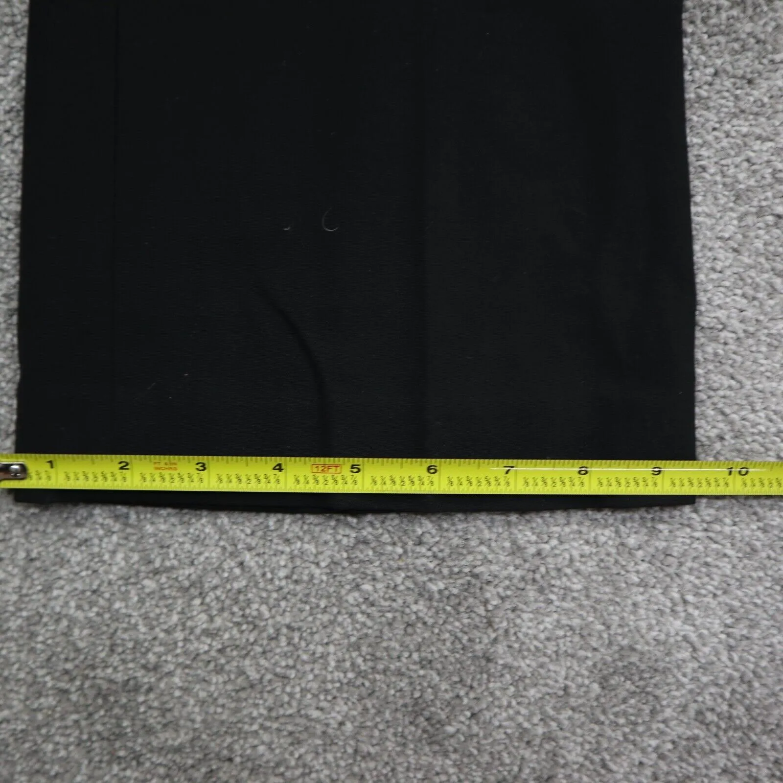 Ann Taylor Women Dress Pant Slash Pockets Wide Leg Mid Rise Black Size 6