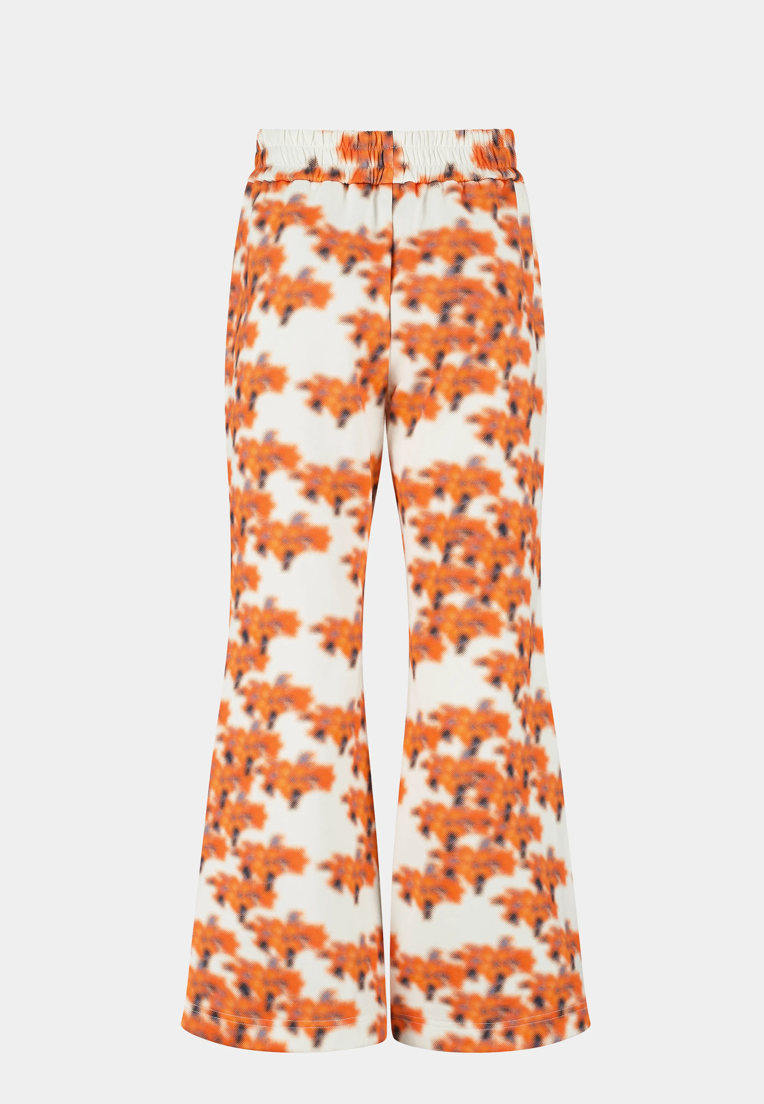 Ashluxe Female Printed Track Pant Orange Flower Aop