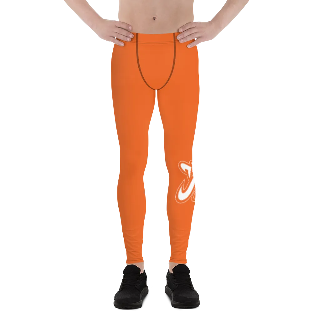 Athletic Apparatus Orange White logo V3 Men's Leggings