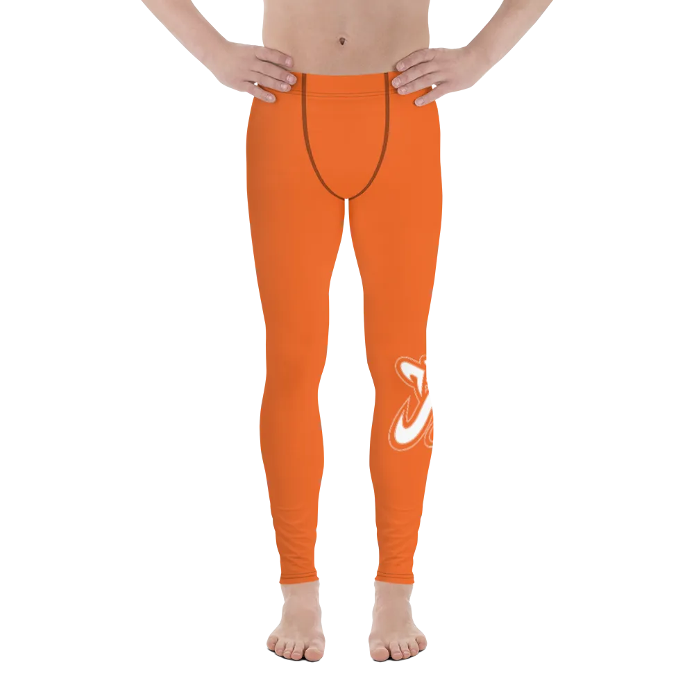 Athletic Apparatus Orange White logo V3 Men's Leggings