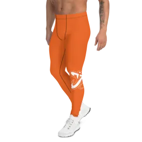 Athletic Apparatus Orange White logo V3 Men's Leggings
