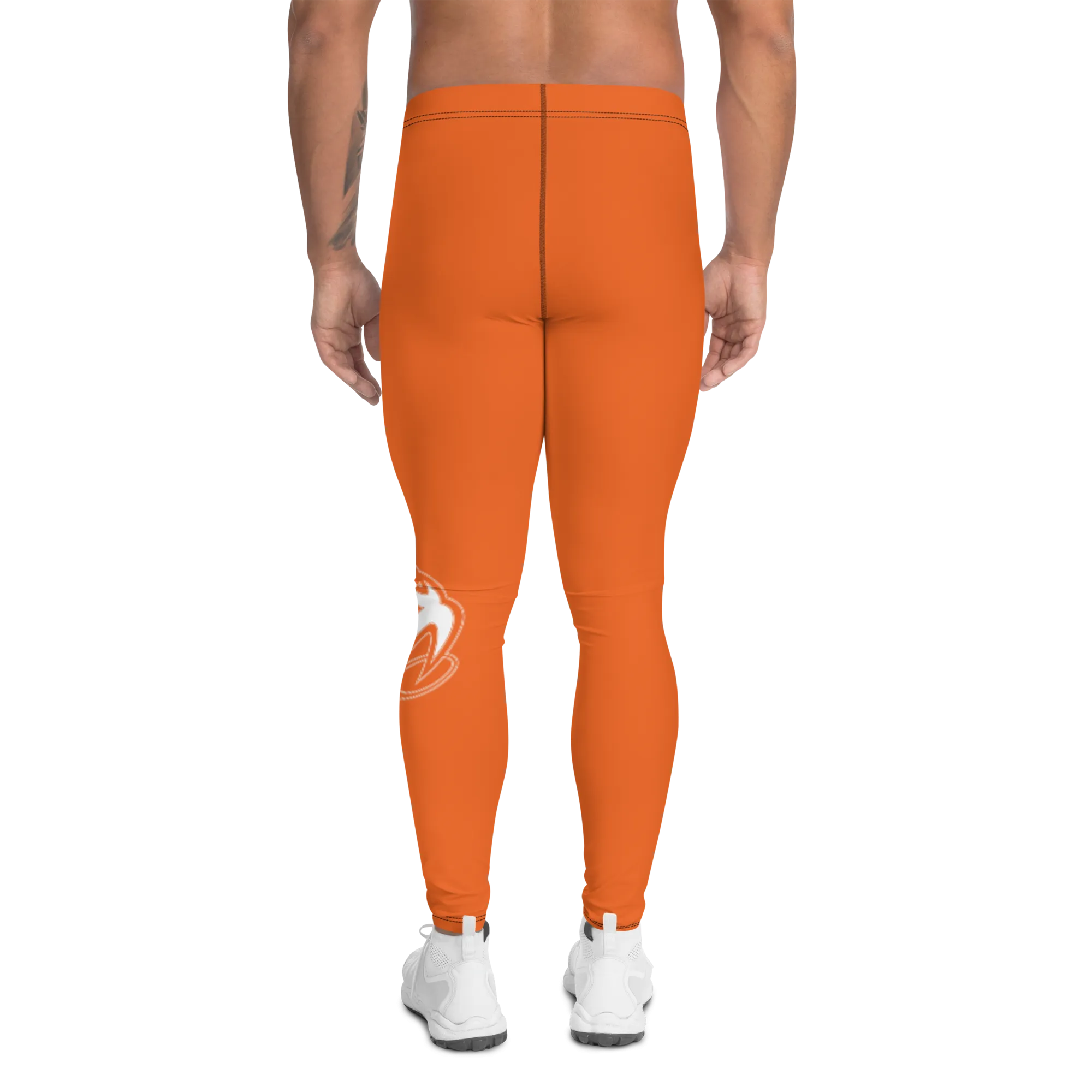 Athletic Apparatus Orange White logo V3 Men's Leggings
