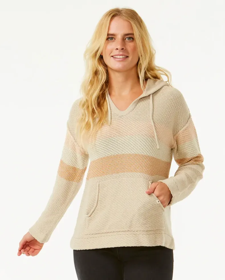 Block Party Poncho Knit- Natural