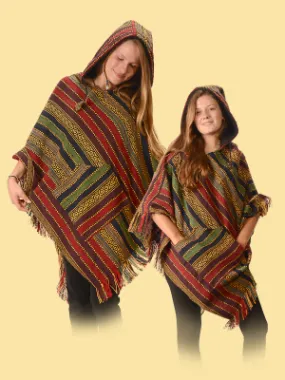 Born To Be WIld Hooded Gheri Poncho W/ Fringe