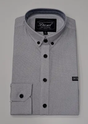 Boys Diesel Evan Long Sleeve Shirt 924 - White