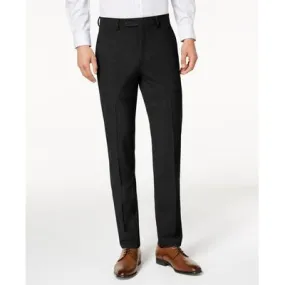 Calvin Klein Mens Skinny fit Dress Pants 36 / 30 Black Solid Stretch