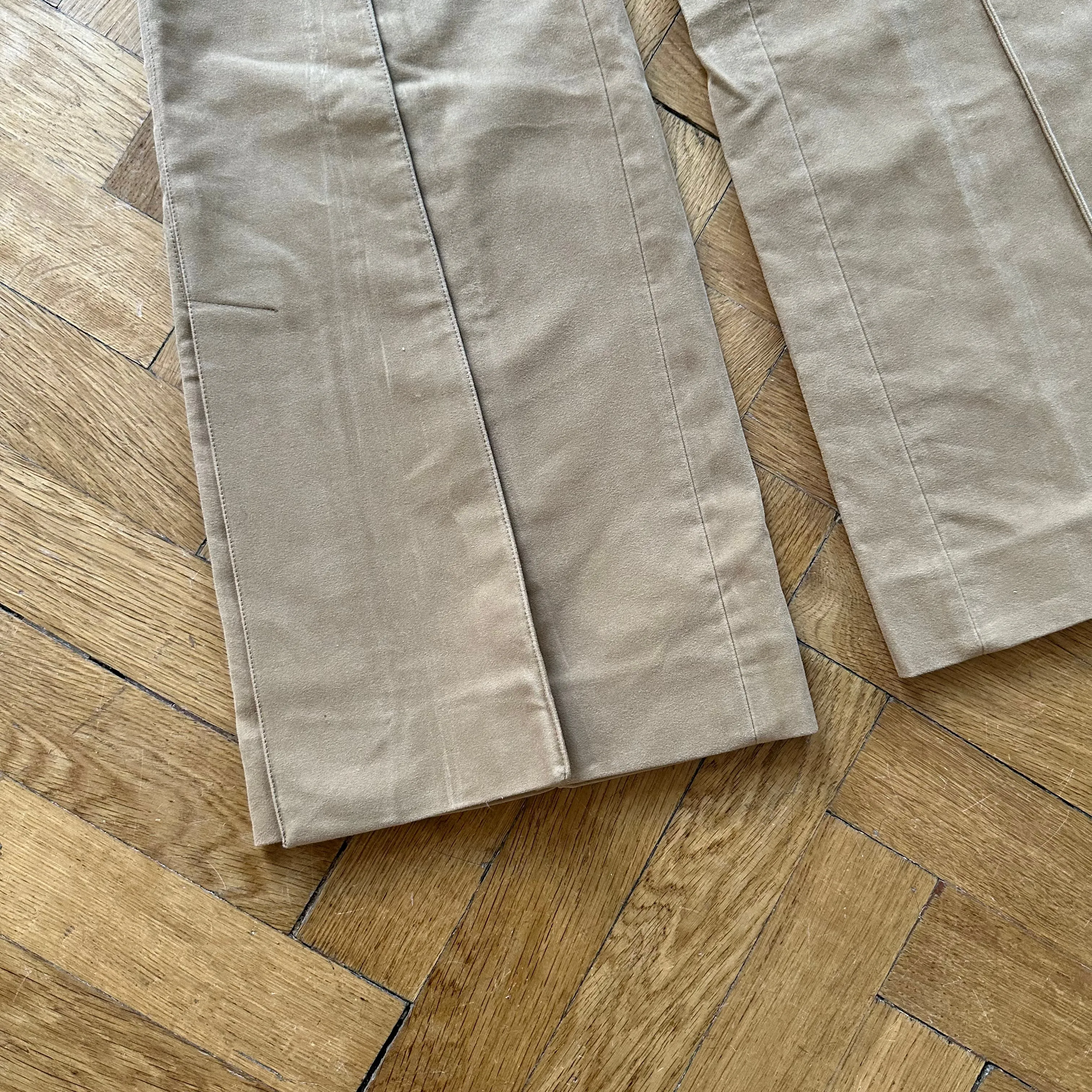 Celine by Phoebe Philo Flared Moleskin Pants