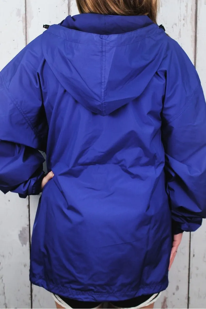 Charles River Lightweight Rain Pullover, Royal *Customizable! (Wholesale Pricing N/A)