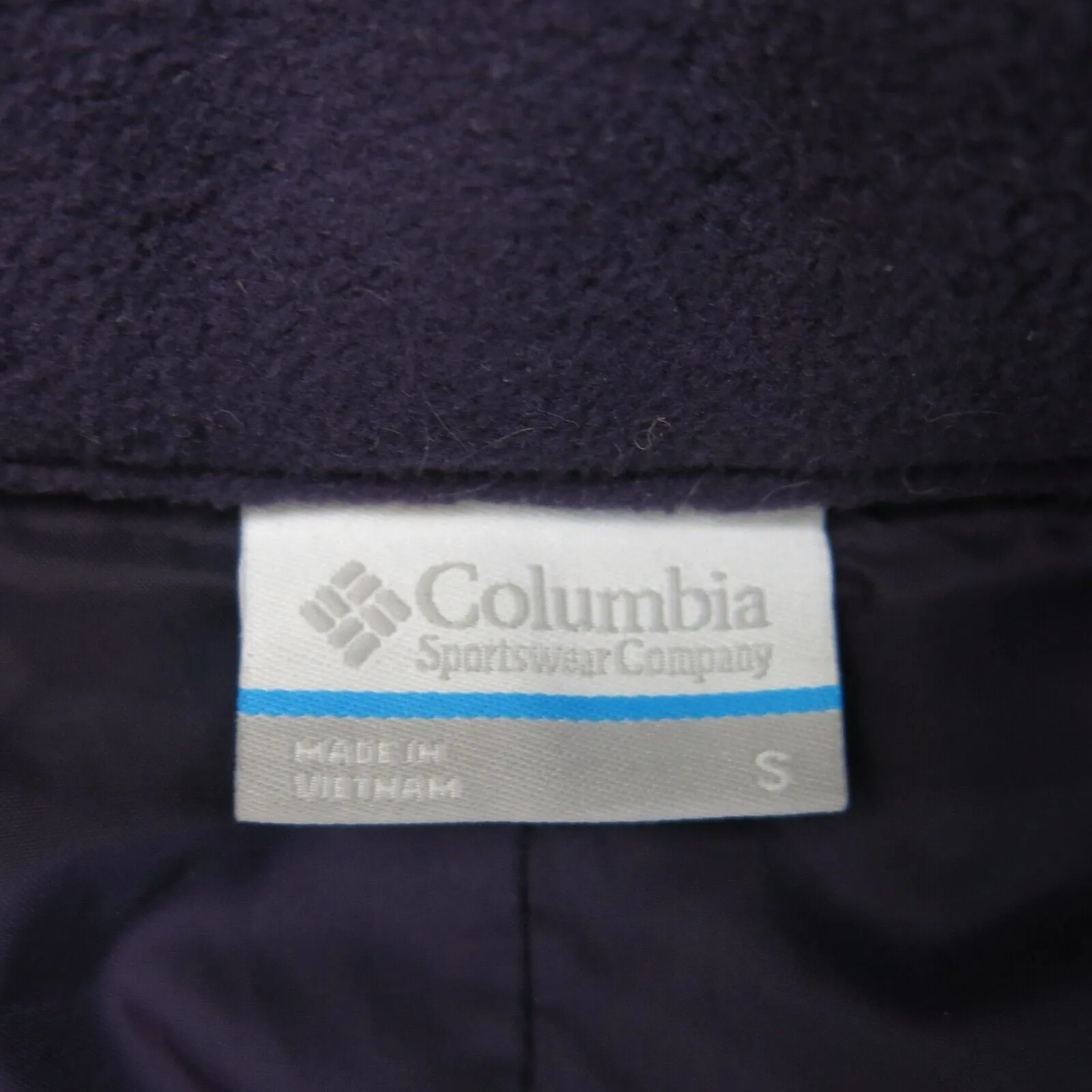 Columbia Sportswear Womens Quilted Vest Jacket Full Zip Up Purple Size Small
