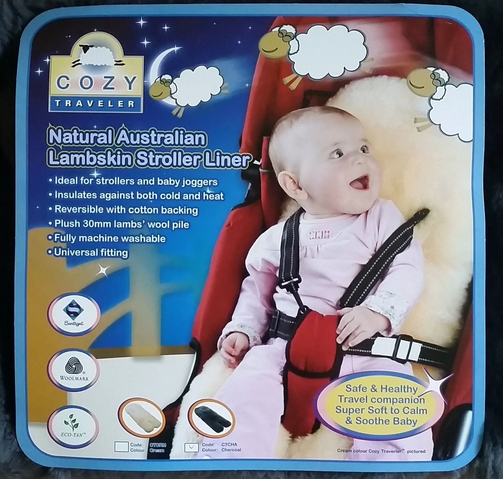 Cosy Traveler Lambskin Stroller Liner