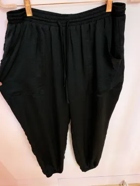 Drawstring Satin Joggers