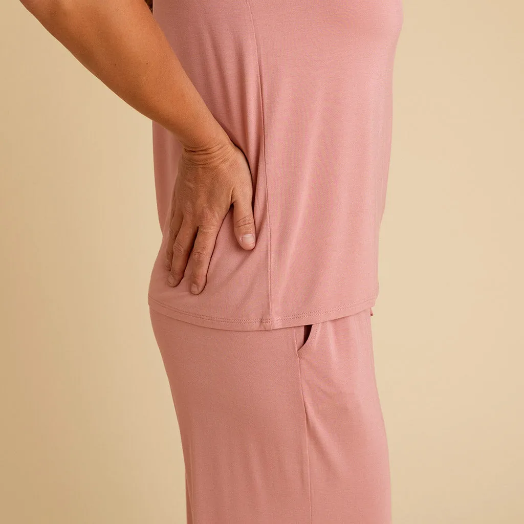 Dusty Rose Women's Crew Neck Tee