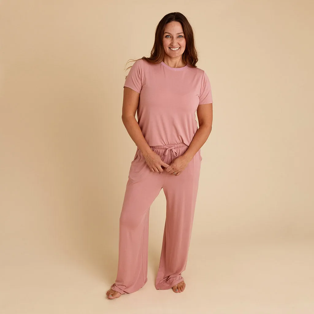 Dusty Rose Women's Crew Neck Tee