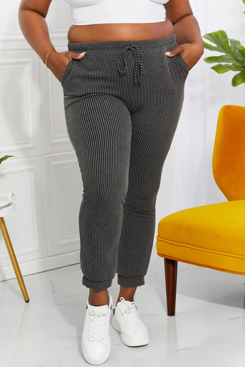 Easy Living: Ribbed Joggers