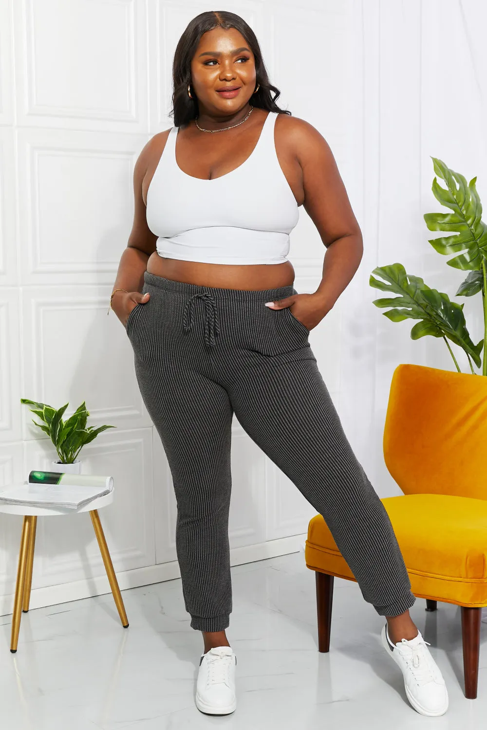 Easy Living: Ribbed Joggers