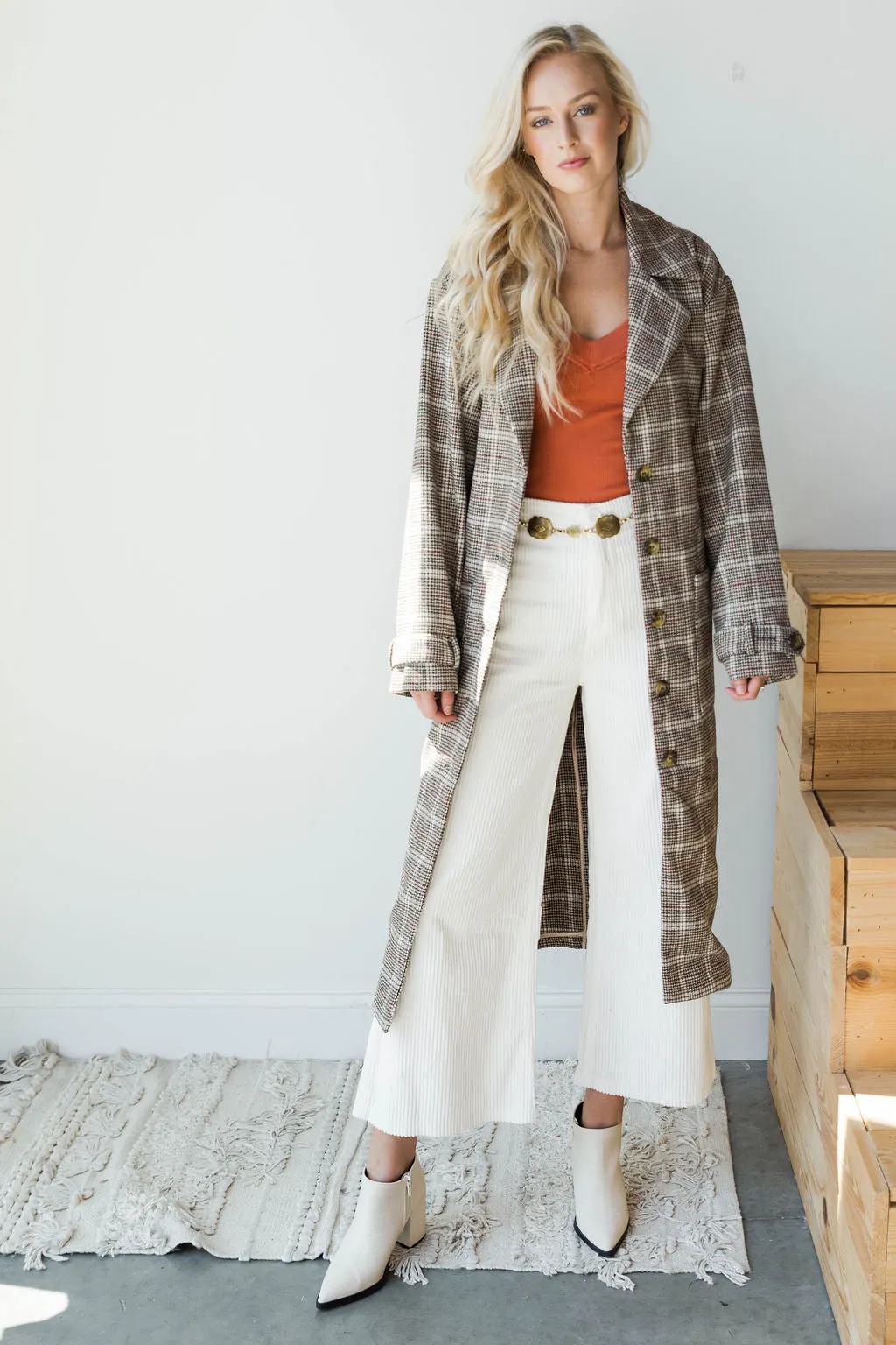 emmanuelle woven trench