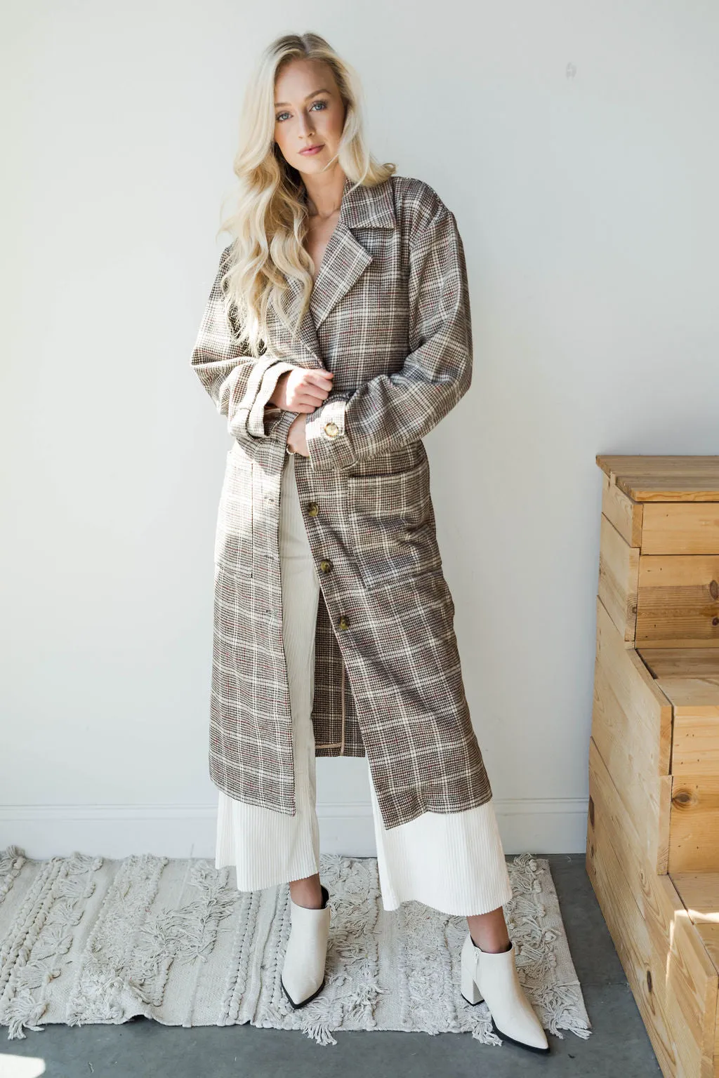 emmanuelle woven trench