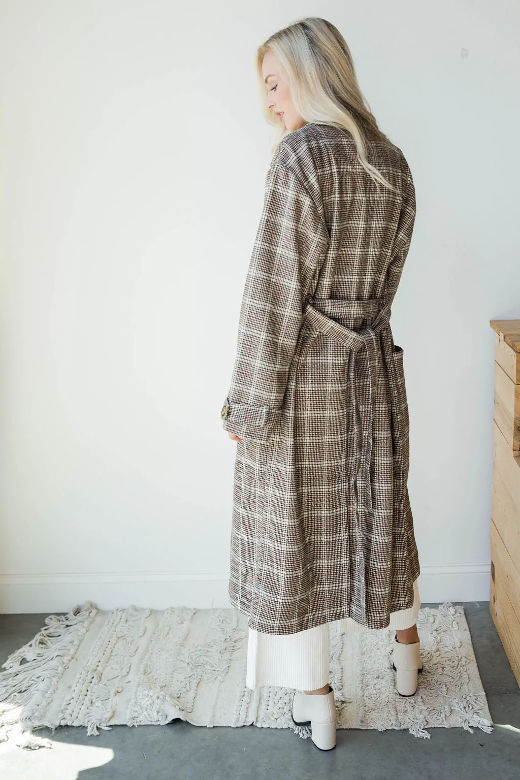 emmanuelle woven trench