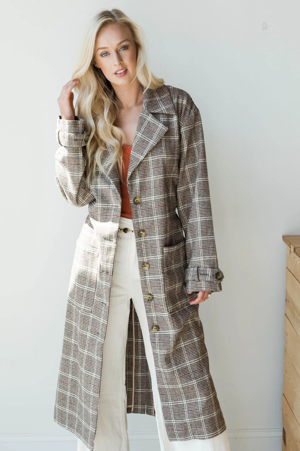 emmanuelle woven trench