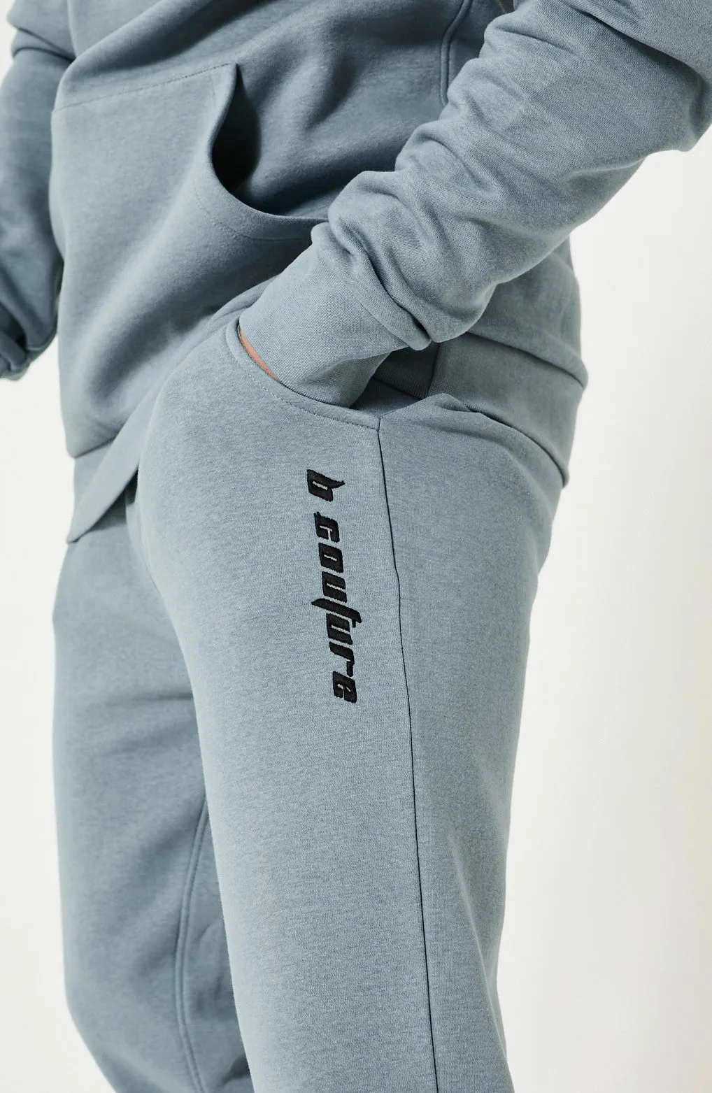 Finchley Road Fleece Tracksuit - Slate Grey