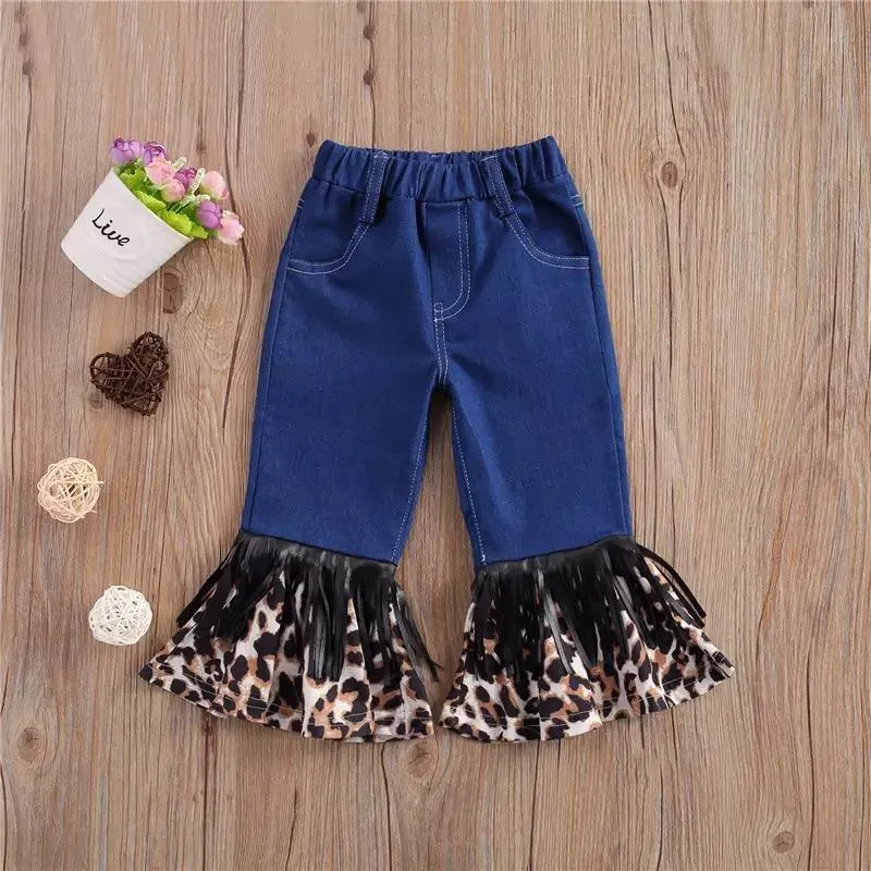 Grow Girl Fringed Flared Jeans