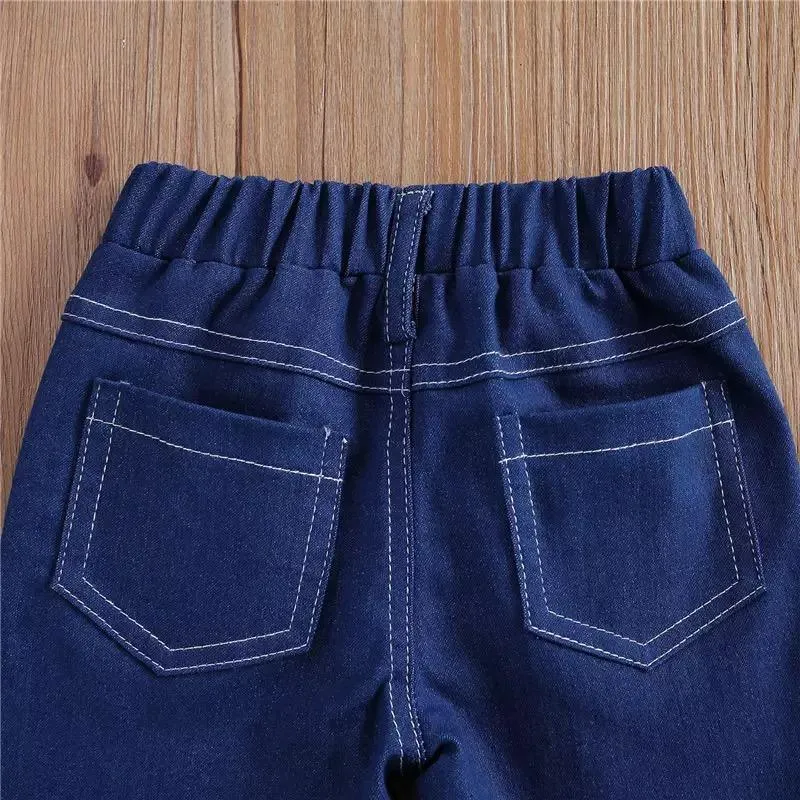 Grow Girl Fringed Flared Jeans