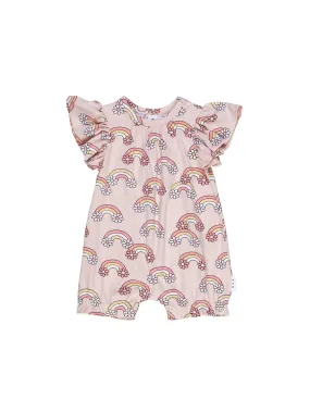 Huxbaby Daisy Rainbow Frill Romper