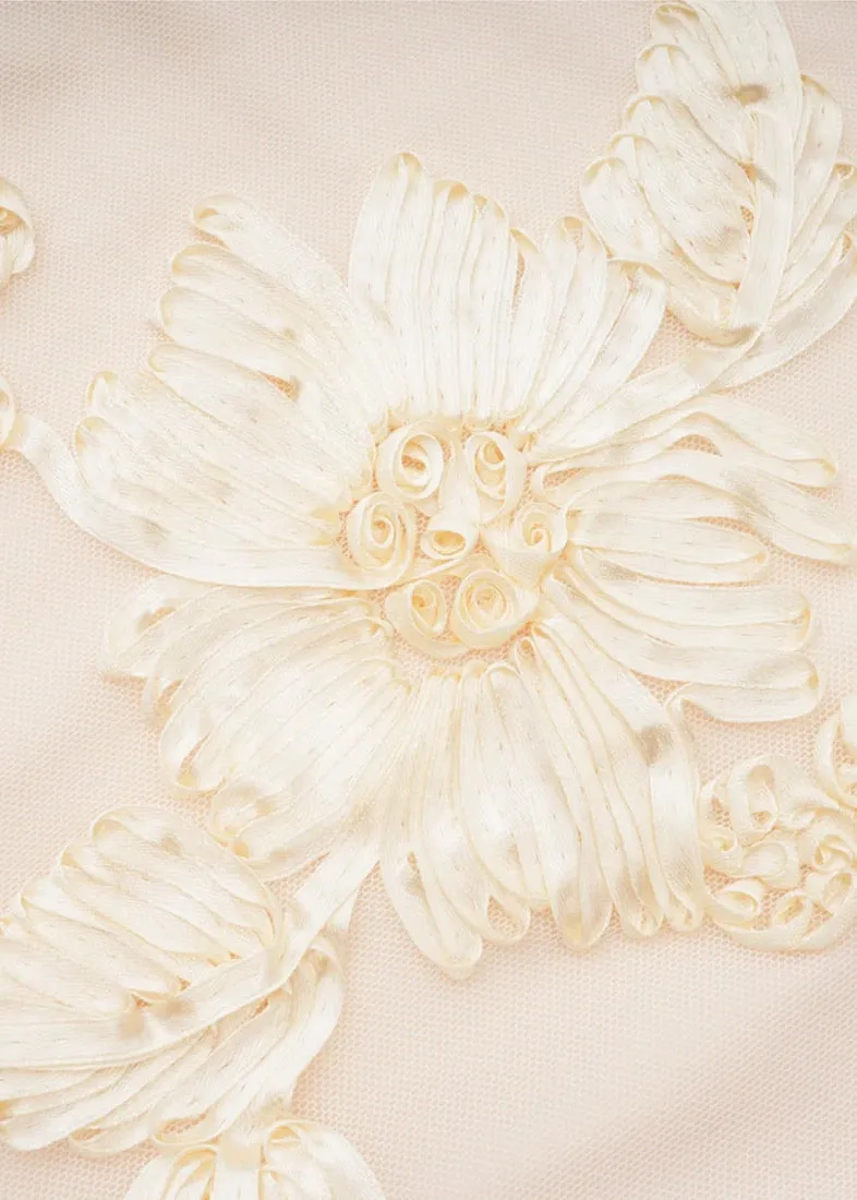 Jewell Floral Embroidery Mini Dress