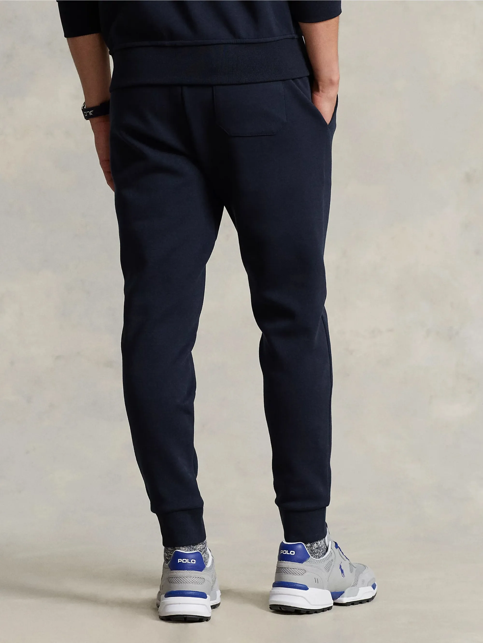 Joggers in Maglia Doppia Blu