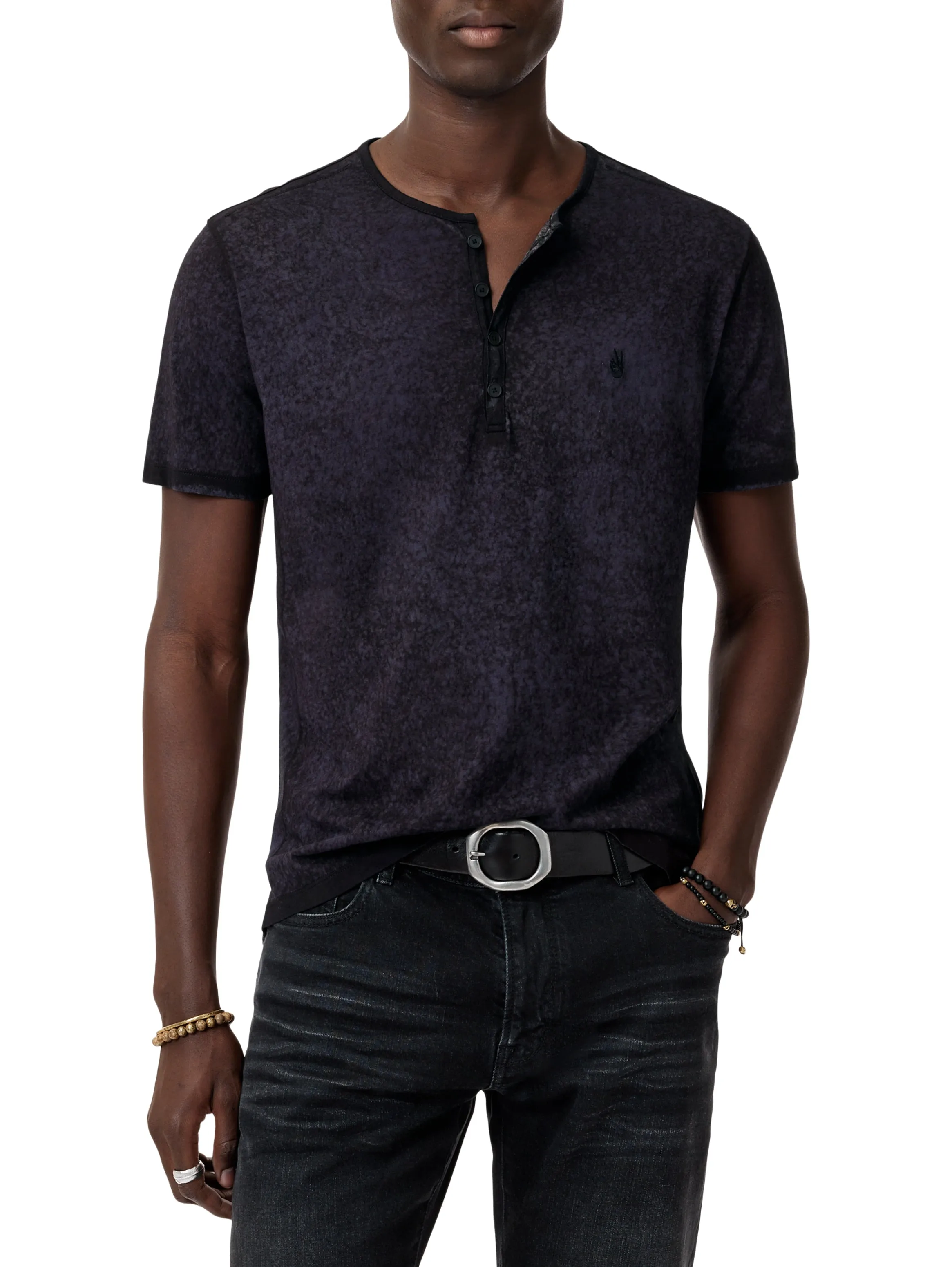 JOHN VARVATOS - ARIEL SS RAIN WASH HENLEY