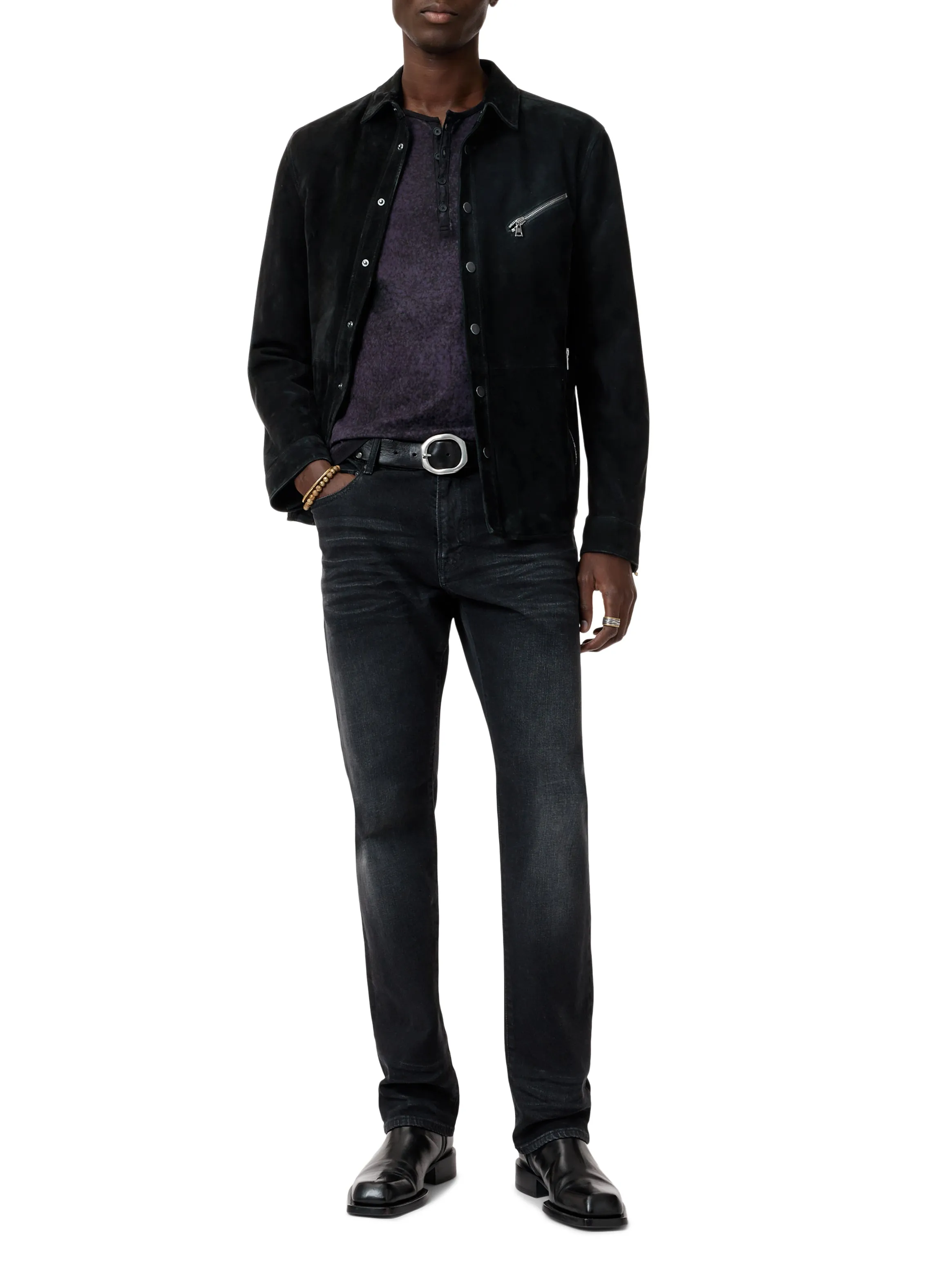 JOHN VARVATOS - ARIEL SS RAIN WASH HENLEY