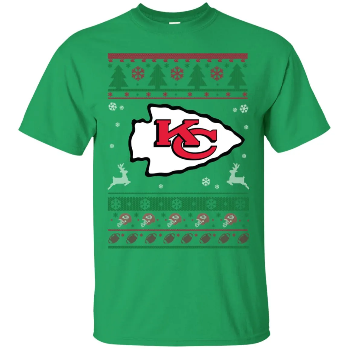 Kansas City Chiefs Logo Football Teams Ugly Christmas Sweater Men T-Shirt