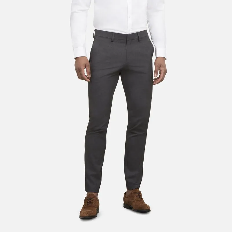 Kenneth Cole Reaction Mens Regular fit Dress Pants 36 / 32 Grey Solid Stretch