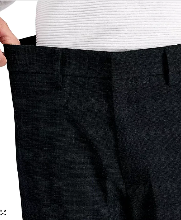 Kenneth Cole Reaction Mens Slim fit Dress Pants 34 / 32 Black