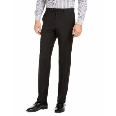 Lauren Ralph Lauren Mens Slim fit Dress Pants 42 / 32 Black Solid