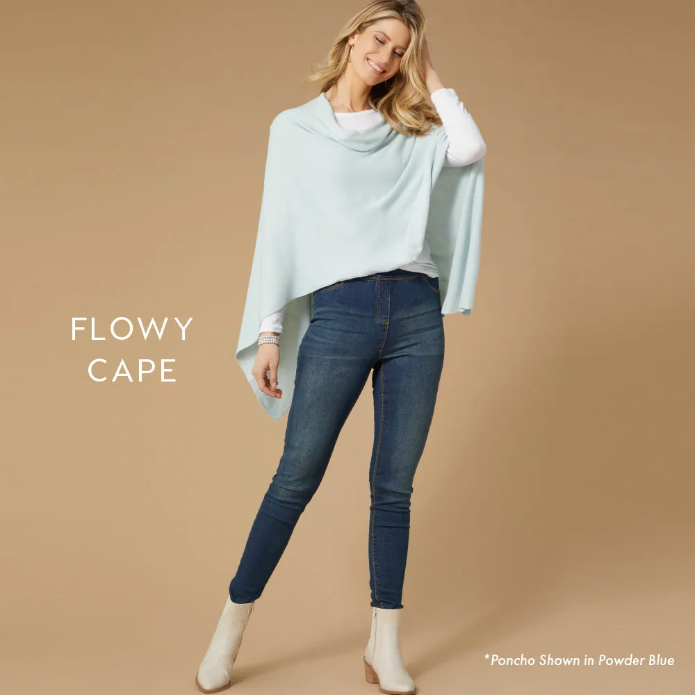 Lightweight Poncho - Cloudy Grey