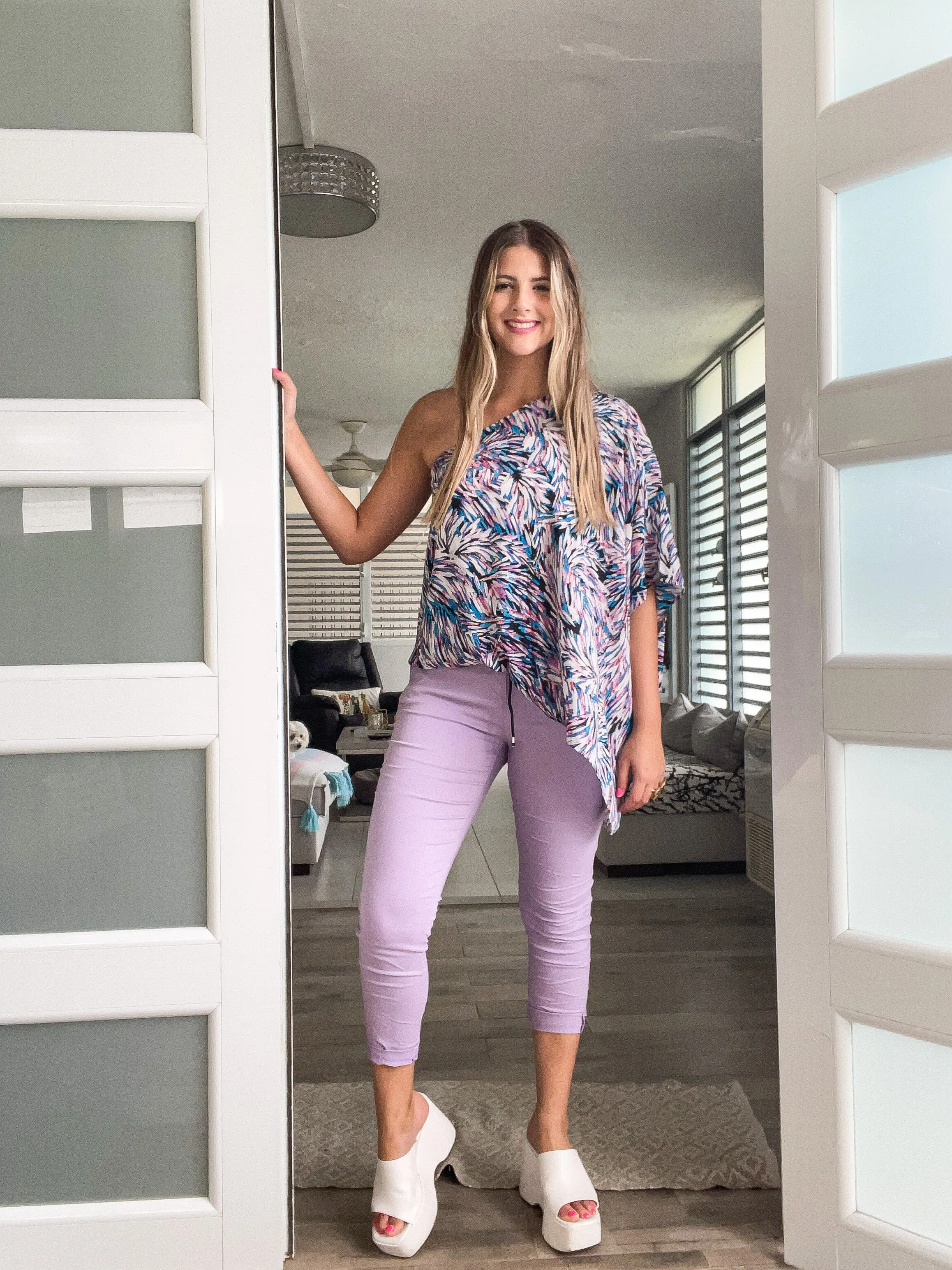 LILAC SOLID COLOR JOGGERS