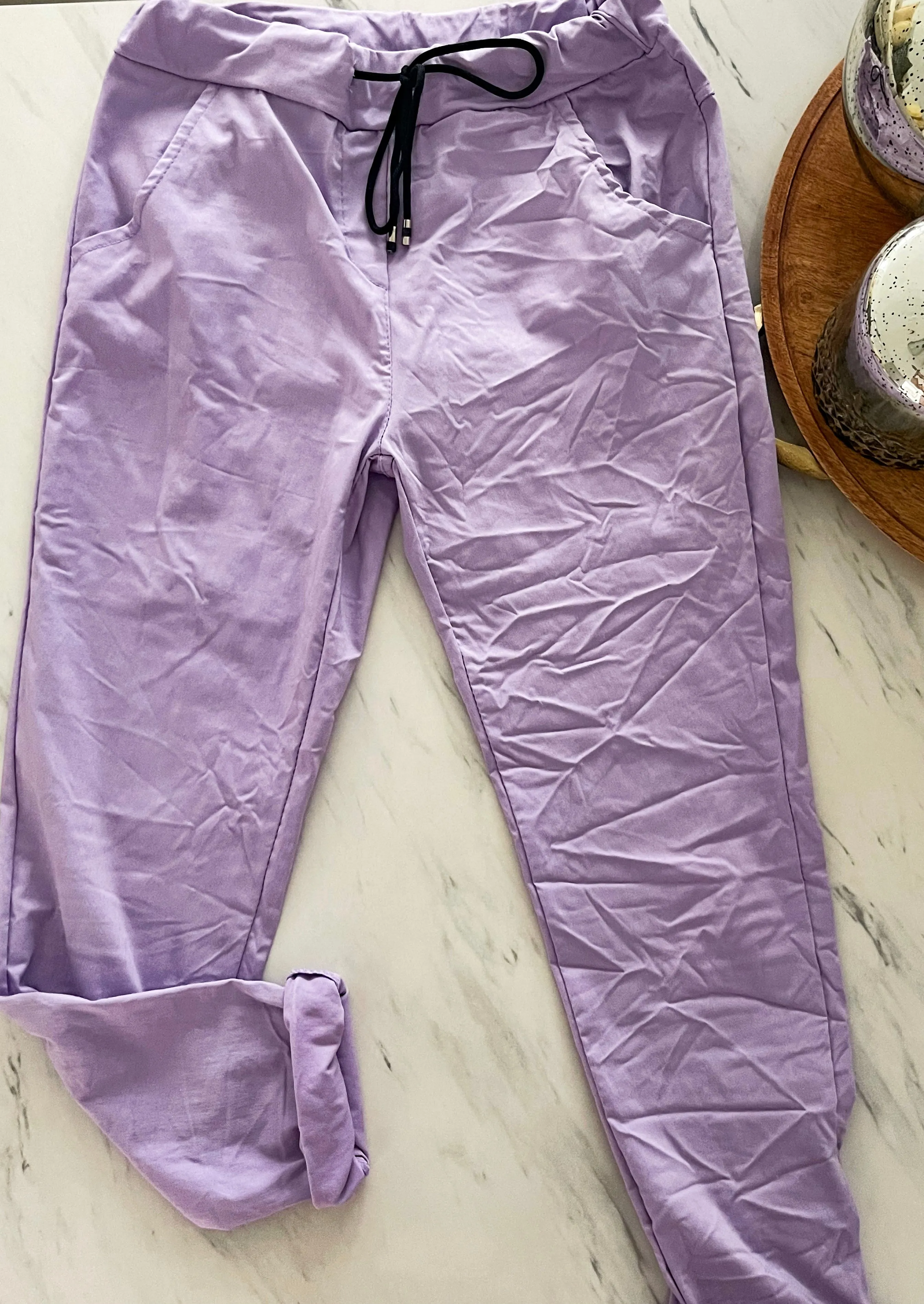 LILAC SOLID COLOR JOGGERS