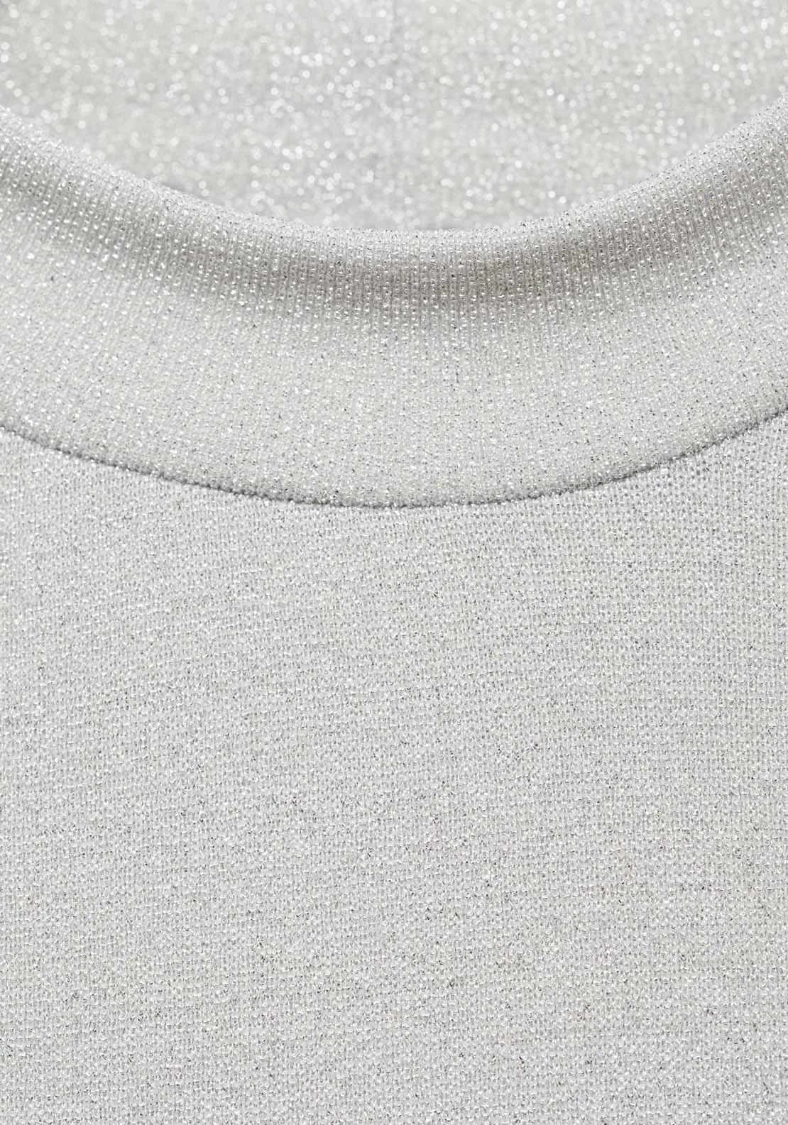 Long sleeve lurex top - Gray