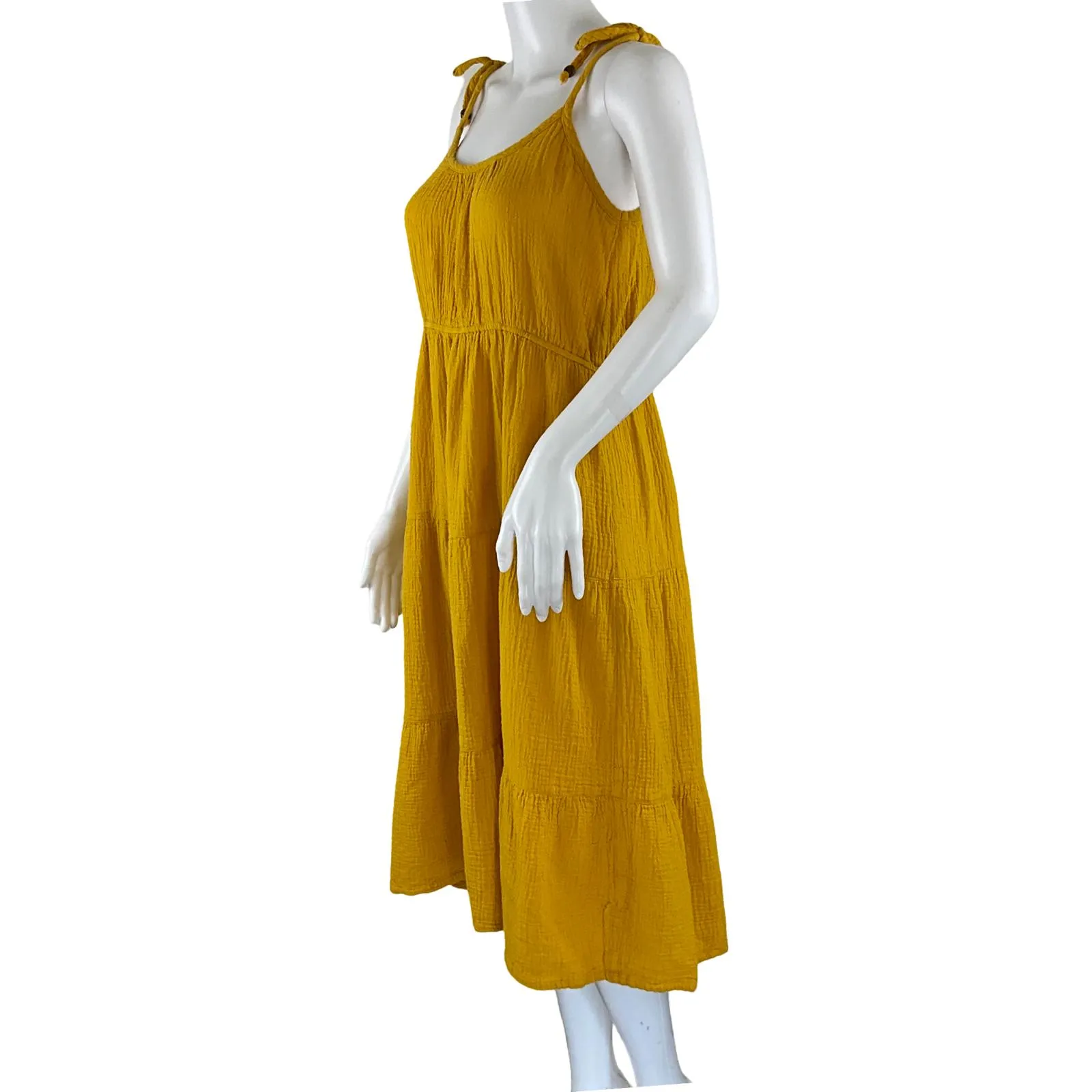 Lucky Brand Women's Cotton Sleeveless Midi Dress Sz M Pre-Owned