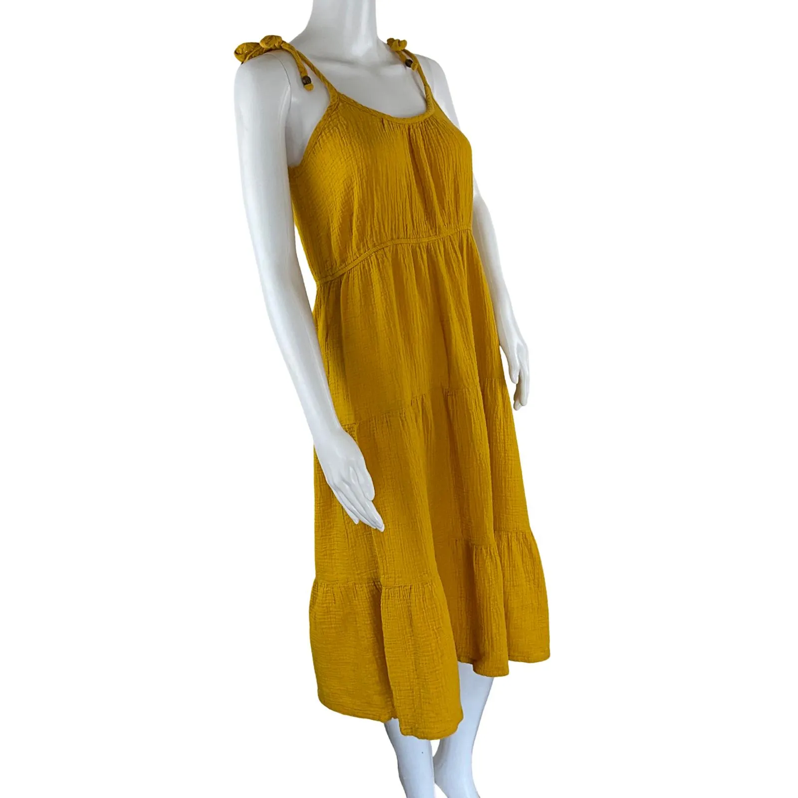 Lucky Brand Women's Cotton Sleeveless Midi Dress Sz M Pre-Owned