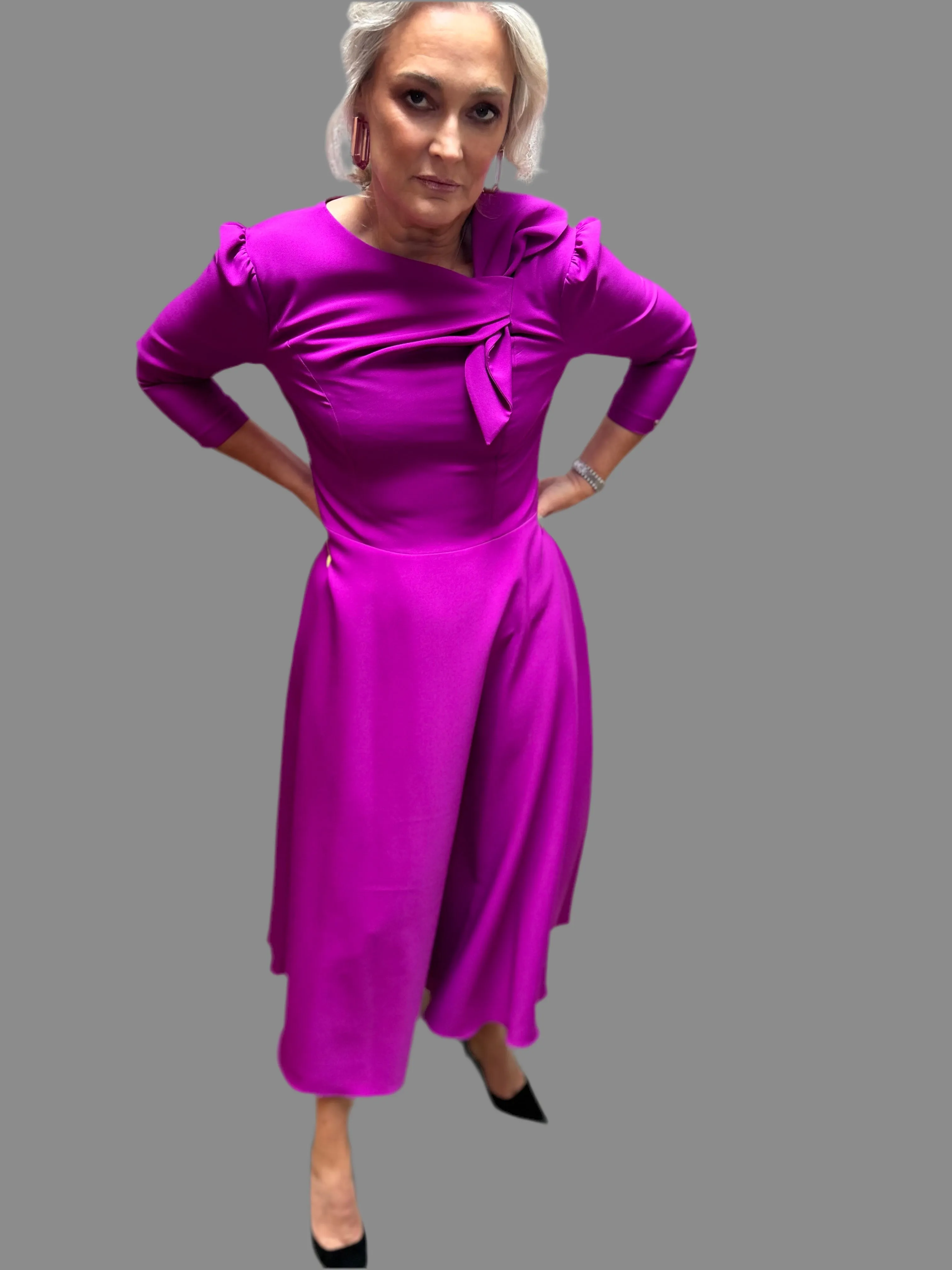 Magenta Bow Dress