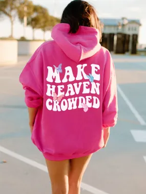 Make Heaven Crowded Hoodie with Butterflies - New!