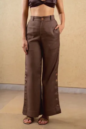Marigold Pants - Brown - Hemp Tencel