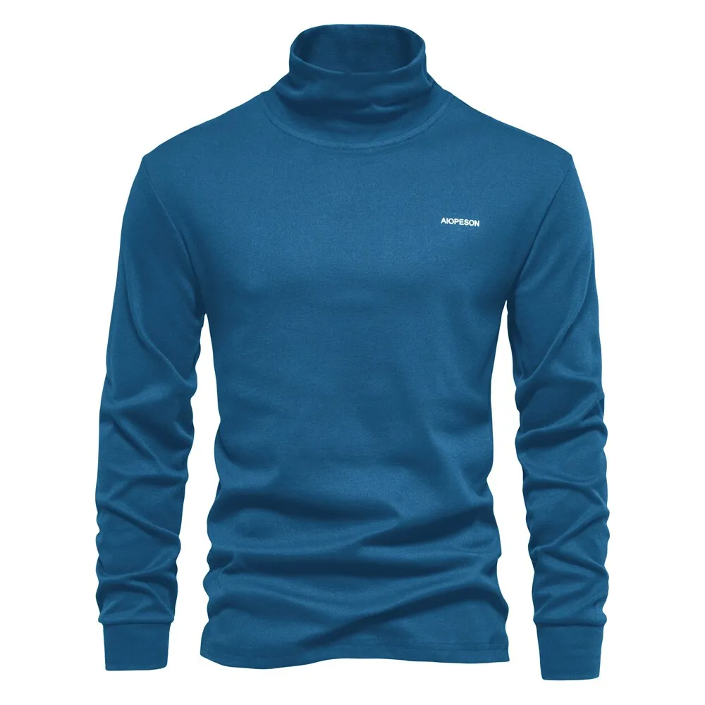 Men Turtleneck Casual T-shirt